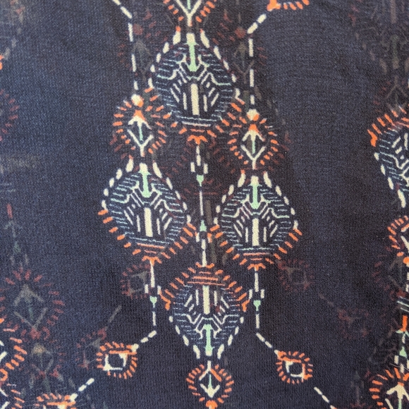 DONATING 1/20/25 Charlotte Russe Sheer Navy Blouse - Picture 7 of 7